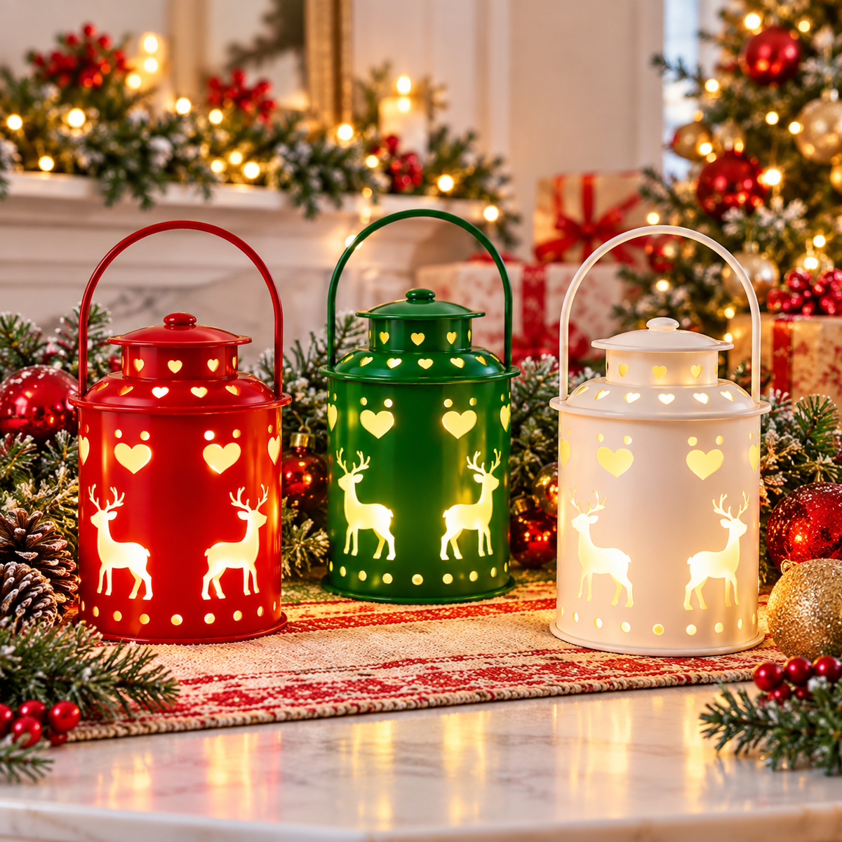 Christmas LED Candle Lantern – Festive Holiday Light