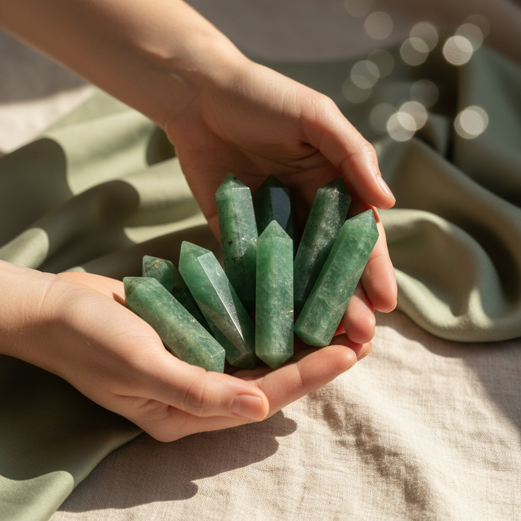 Green Aventurine Wands Hands
