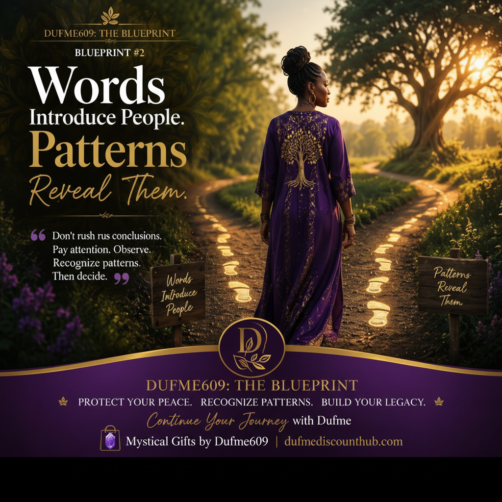 Words Introduce People. Patterns Reveal Them. — Dufme609 The Blueprint #2 by Tracy Woods