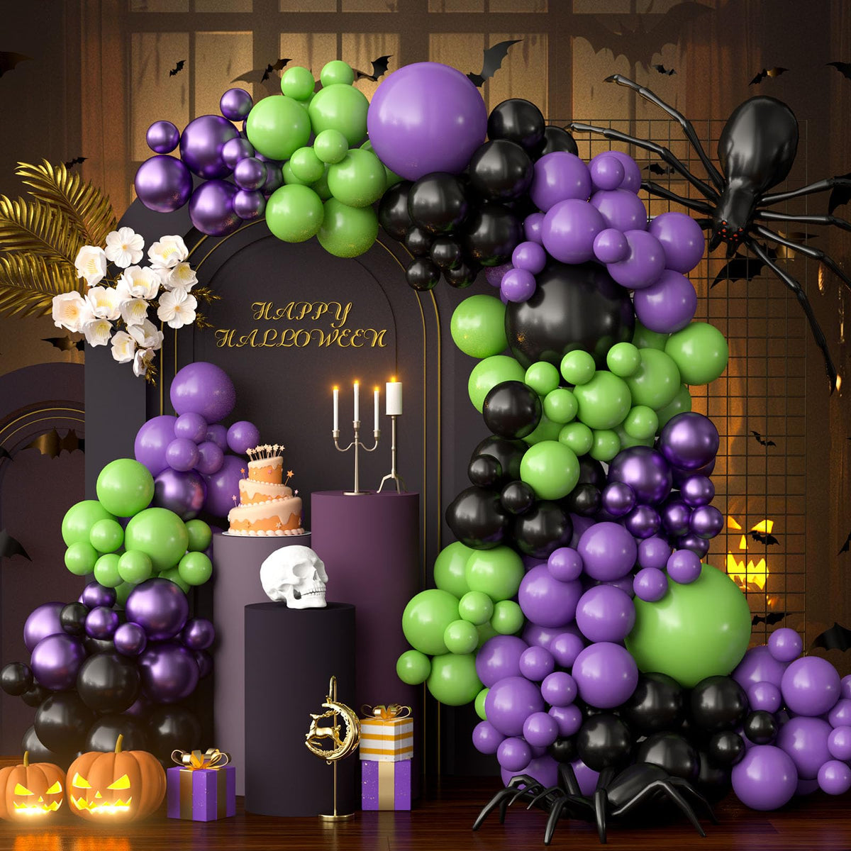 Halloween Balloon Garland Arch Kit – 116 Pieces