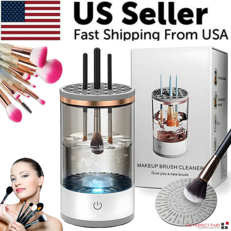 Electric Makeup Brush Cleaner | Automatic Spinning Dryer