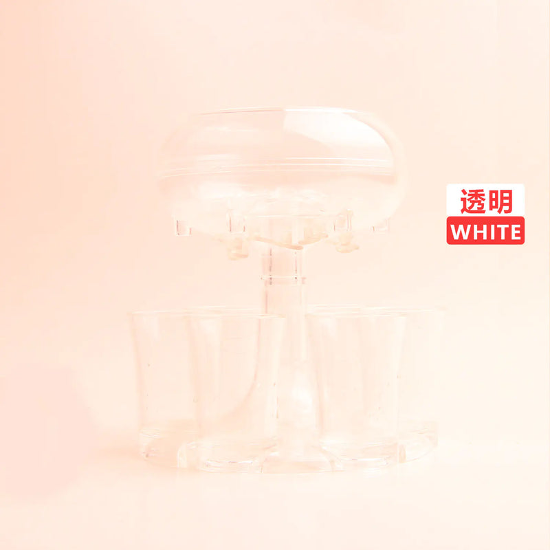 Transparent Wine Decanter Set with 6 Glasses - Elegant Barware for Entertaining