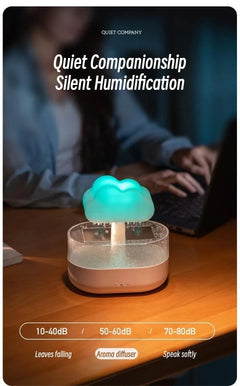 Rain Cloud Humidifier & Essential Oil Diffuser with LED Light