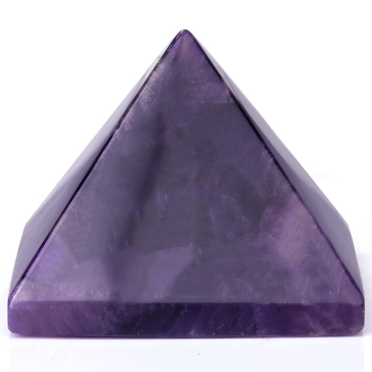 Amethyst Crystal Pyramid – 2" Handcrafted Natural Purple Gemstone for Meditation & Spiritual Healing