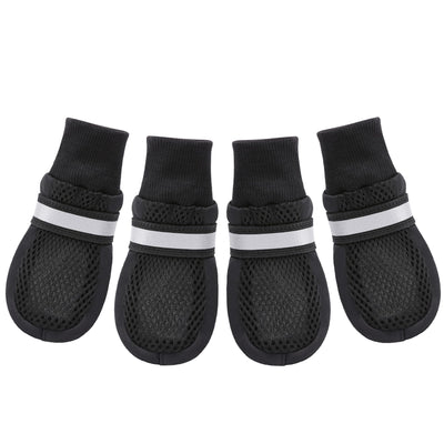 Breathable Mesh Dog Boots - Paw Protection for Hot Pavement, Rough Terrain & Large Dogs