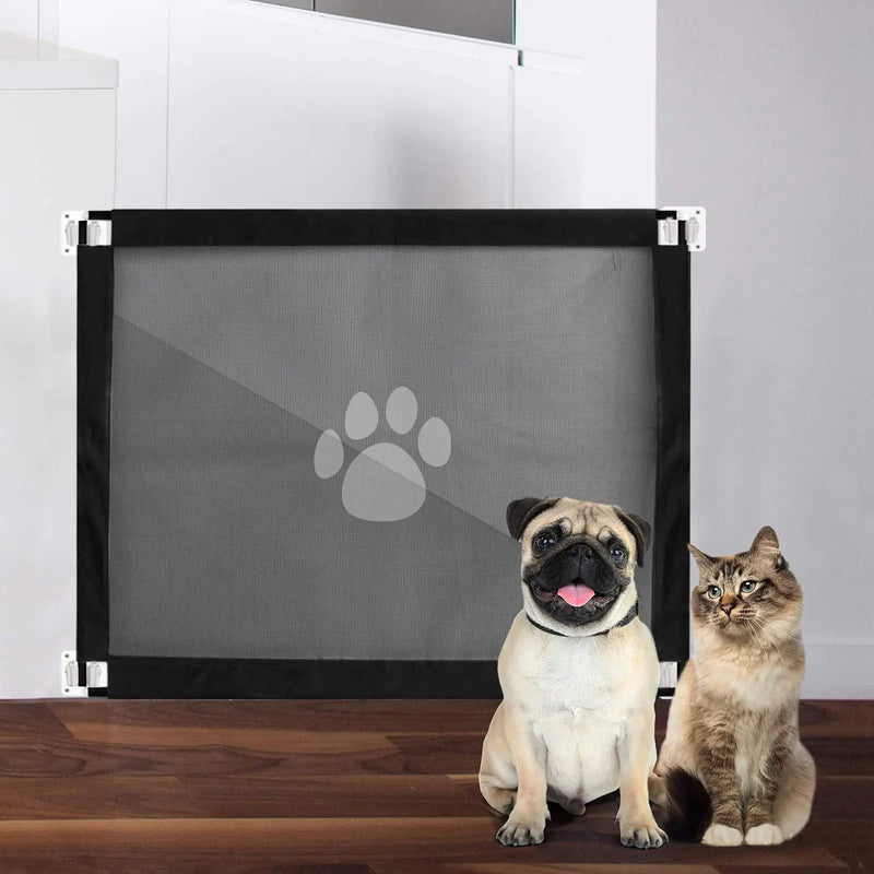 Dog Safety Gate | Mesh Pet Barrier for Stairs & Doorways