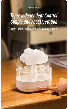 Rain Cloud Humidifier & Essential Oil Diffuser with LED Light