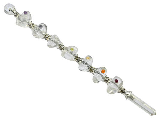Clear Quartz Crystal Wand – Natural Polished Wand for Meditation & Spiritual Use
