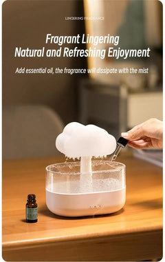 Rain Cloud Humidifier & Essential Oil Diffuser with LED Light