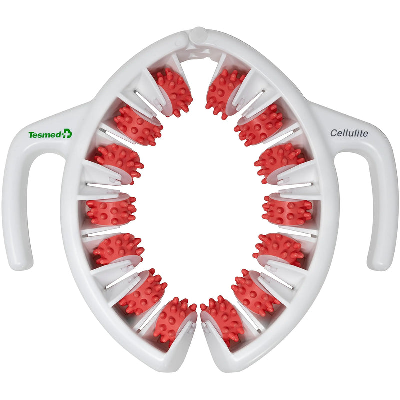 TESMED Anti Cellulite Massager: Clinically Proven Efficacy Made in Italy with Converging & Diverging Roller Technology. Patent-Registered Cellulite Roller for Thighs and Buttocks.