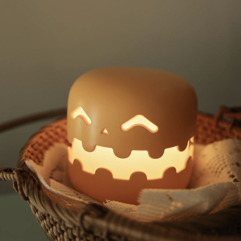 Halloween Pumpkin LED Night Light – Rechargeable Ambience Lamp