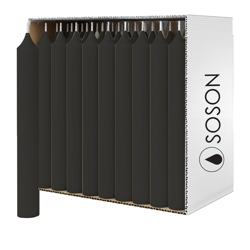 Black Chime Spell Candles 24-Pack — Mini Taper Ritual Candles for Witchcraft & Altar