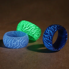 Magic Forest Glow-in-the-Dark Crackle Ring | Luminous Jewelry