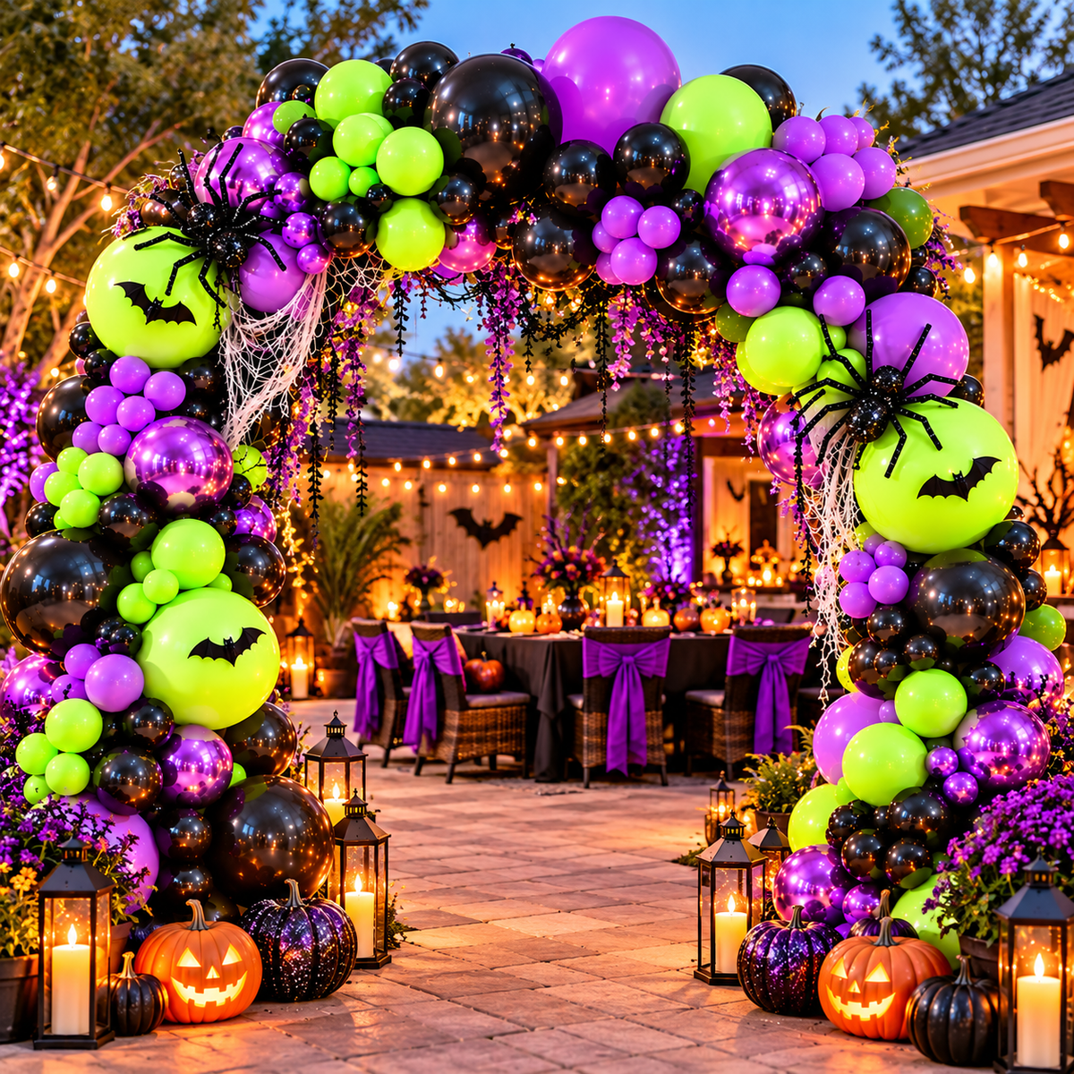 Halloween Balloon Garland Arch Kit – 116 Pieces