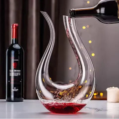 Crystal Wine Decanter 1.5L | Lead-Free Aerating Carafe