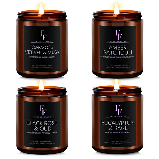 Winter Aromatherapy Soy Candle Gift Set – 4 Pack, 28 oz