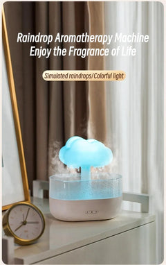 Rain Cloud Humidifier & Essential Oil Diffuser with LED Light