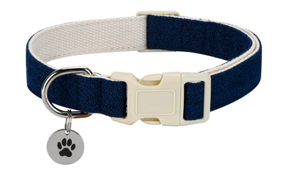 Breathable Cotton Dog Collar - Soft Padded Adjustable Collar for Small, Medium & Large Dogs