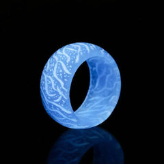 Magic Forest Glow-in-the-Dark Crackle Ring | Luminous Jewelry