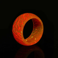 Magic Forest Glow-in-the-Dark Crackle Ring | Luminous Jewelry