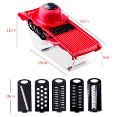 Multi-Functional Vegetable Cutter | 6-Blade Slicer & Chopper
