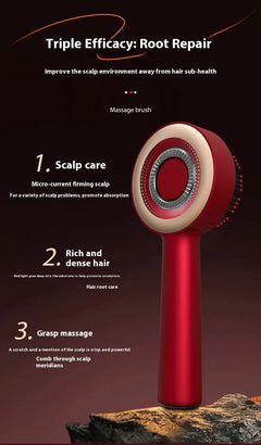 Electric Massage Comb with Red Light Therapy | Hair Growth Scalp Care