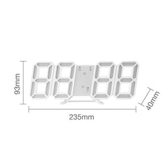 3D LED Digital Clock | Wall Desk Alarm Auto-Dimming