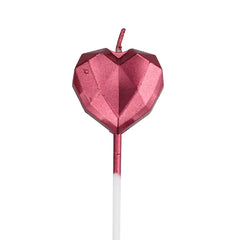 Metallic Diamond Star Candles for Romantic Celebrations