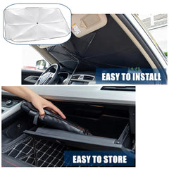 Car Windshield Sun Shade | Foldable Umbrella Front Window Cover