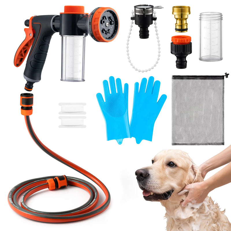 Dog Washing Hose Kit | 10-in-1 Pet Shower Sprayer