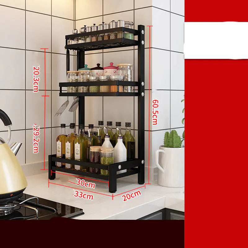 Stainless Steel Wall-Mounted Kitchen Knife Shelf | Multi-Layer Organizer