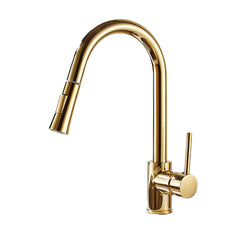 "Haimeisi Gold Pull-Out Kitchen Faucet 8055D"
