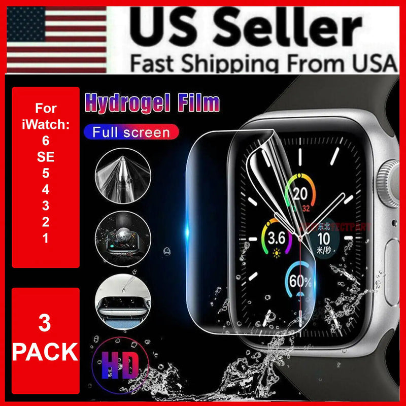 Apple Watch Screen Protector 3-Pack | TPU Hydrogel Film
