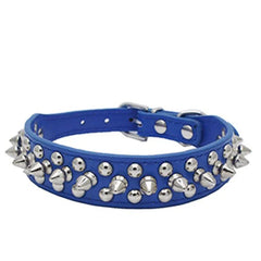 Spiked Dog Collar | Studded Leather Adjustable Collar