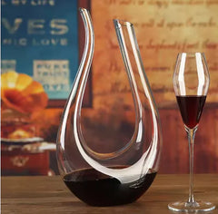 Crystal Wine Decanter 1.5L | Lead-Free Aerating Carafe