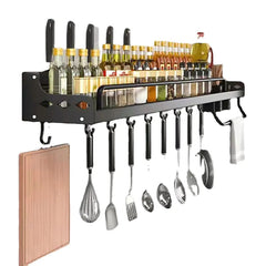 Wall-Mounted Kitchen Storage Rack | Multi-Function Organizer