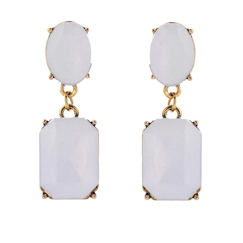 Bohemian Rhinestone Stud Earrings | Crystal Water Drop Design