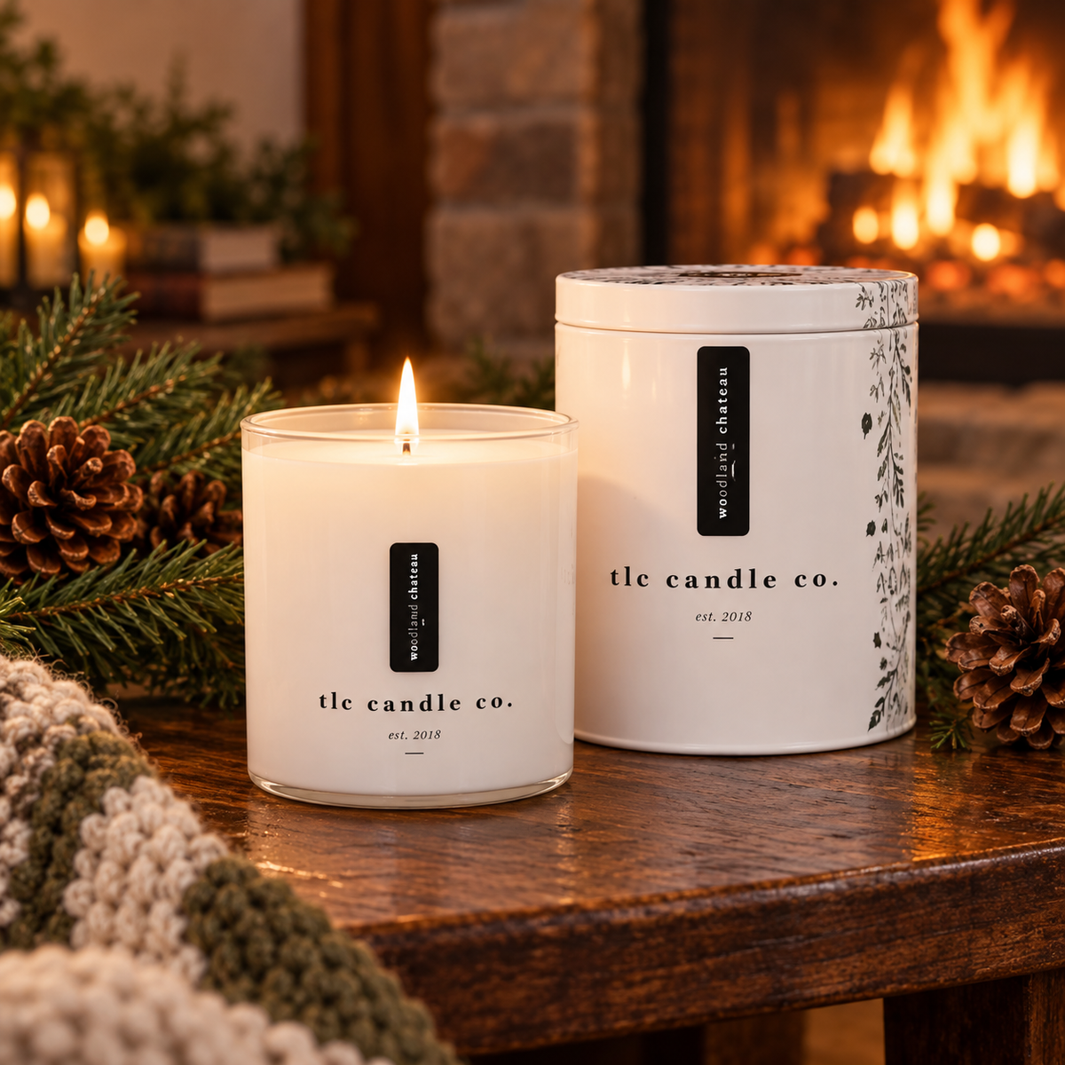 Woodland Chateau Frasier Fir Soy Candle – 11 oz