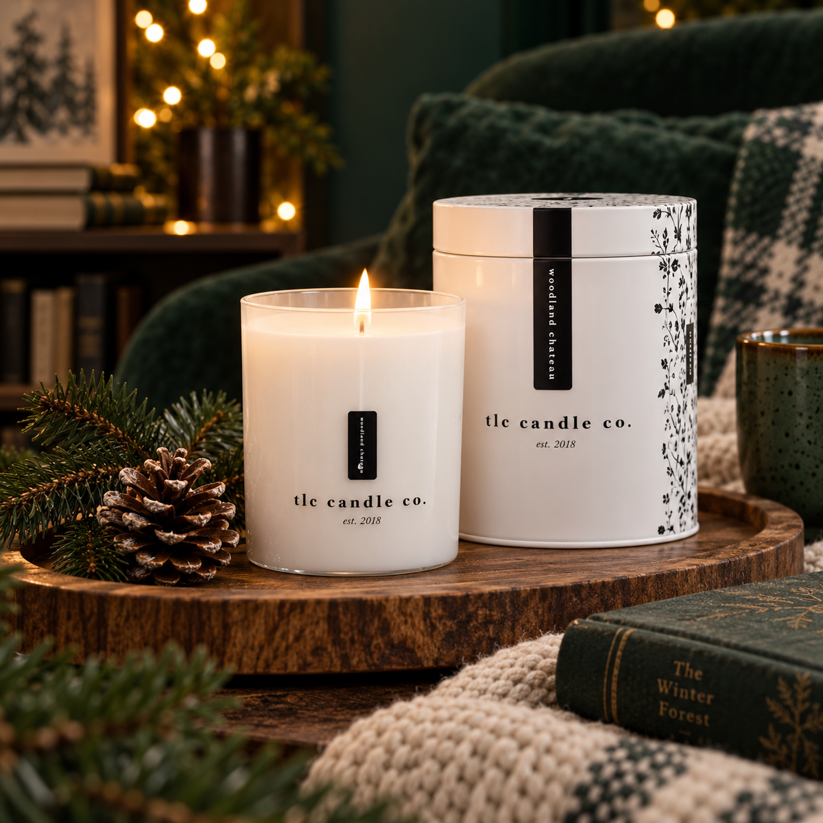 Woodland Chateau Frasier Fir Soy Candle – 11 oz