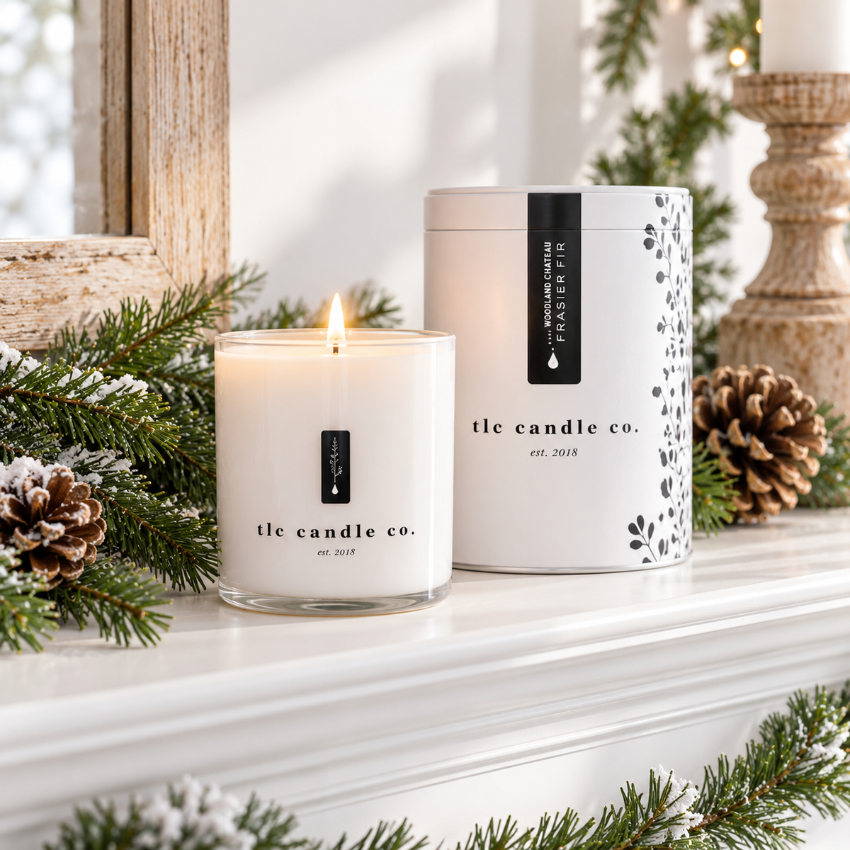 Woodland Chateau Frasier Fir Soy Candle – 11 oz