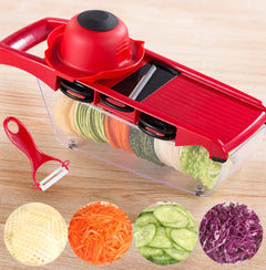 Multi-Functional Vegetable Cutter | 6-Blade Slicer & Chopper