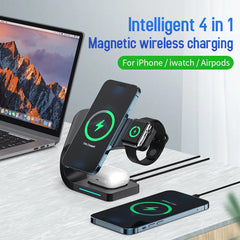 3 in 1 Magnetic Wireless Charger Stand for iPhone & AirPods