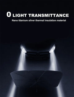 Car Windshield Sun Shade | Foldable Umbrella Front Window Cover