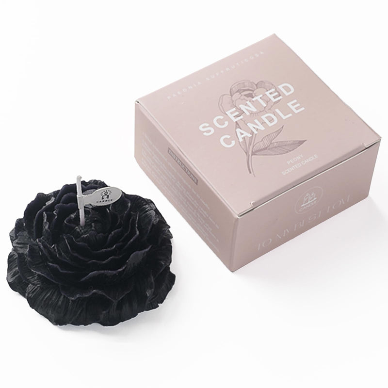 Mewealth Peony Flower Shaped Soy Candle – Eaglewood Scent | 3-Inch Aesthetic Decor