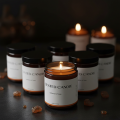 Amber Black Candle Set – Close-Up