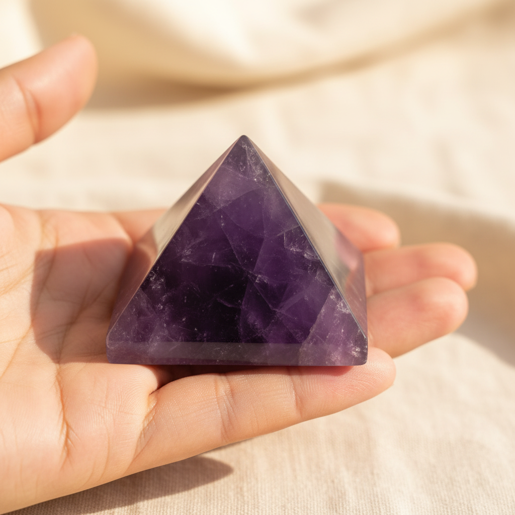 Amethyst Pyramid Hand