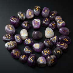 Amethyst Rune Stones – Close-Up