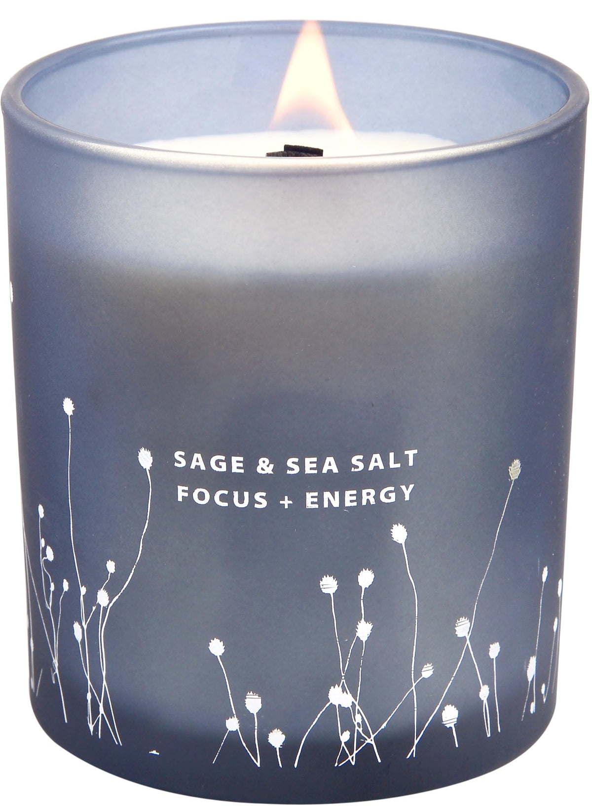 Sage & Sea Salt Wood Wick Candle – Focus & Energy