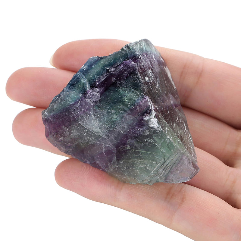 XIANNVXI Rainbow Fluorite Large Raw Crystal — 1.8–2.2