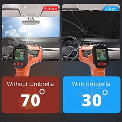 Car Windshield Sun Shade | Foldable Umbrella Front Window Cover